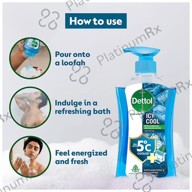 Dettol Bodywash & Shower Gel - pH Balanced & Soap Free Icy Cool