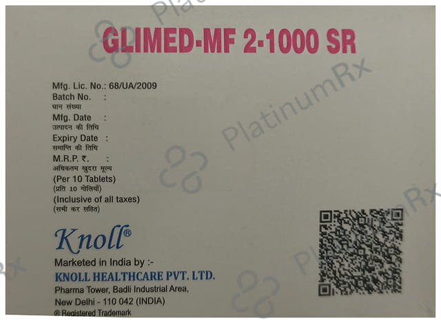 Glimed-MF 2/1000 SR Tablet