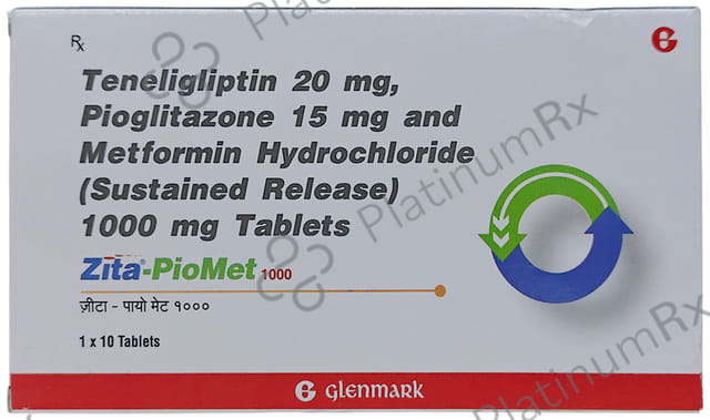 Zita Piomet 1000mg Tablet SR 10s