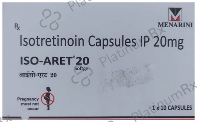 Iso Aret 20mg Capsule 10s