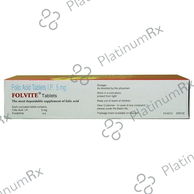 Folvite 5000mcg Tablet 45s