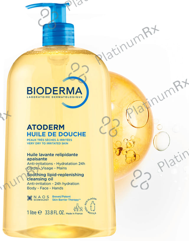 Bioderma Atoderm Huile De Douche Ultra Nourishing Anti Irritation Cleansing Oil 1Ltr