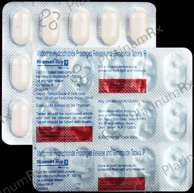 Riomet Duo 1/500mg Tablet PR 15s