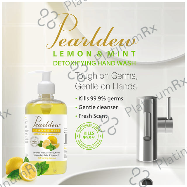 Pearldew Lemon & Mint Detoxifying Handwash (500ml Each) 1 Bottle