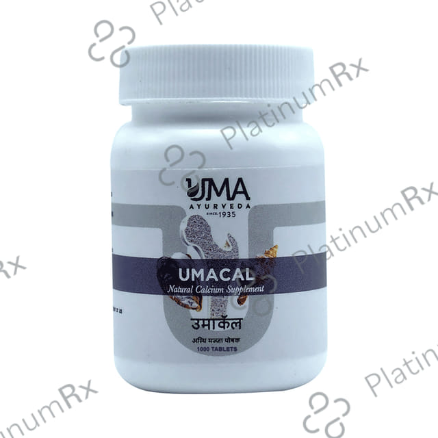 Uma Ayurveda Umacal Natural Calcium Supplement Tablet 1000 tablets