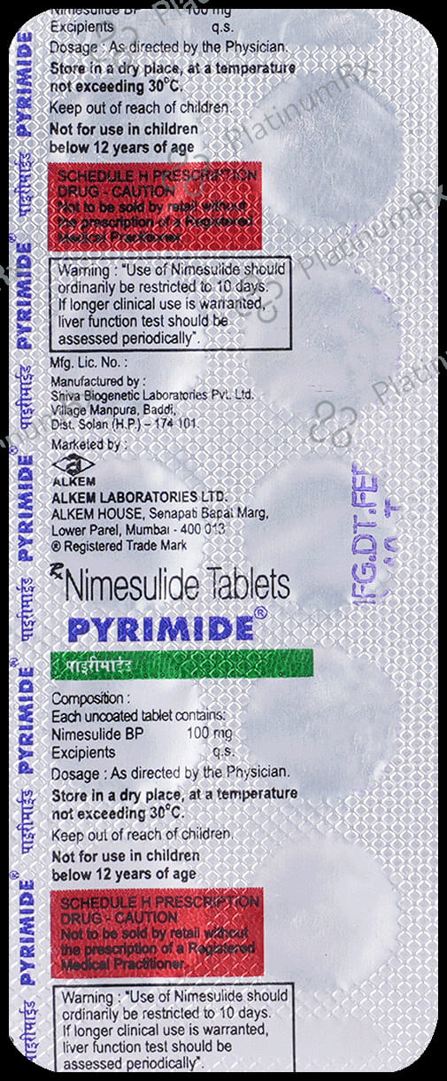 Pyrimide 100mg Tablet