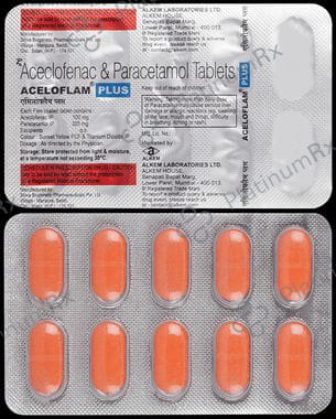 Aceloflam Plus 100/325mg Tablet 10s