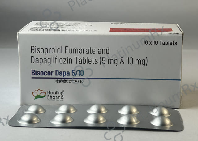 Bisocor Dapa 5/10mg Tablet 10s