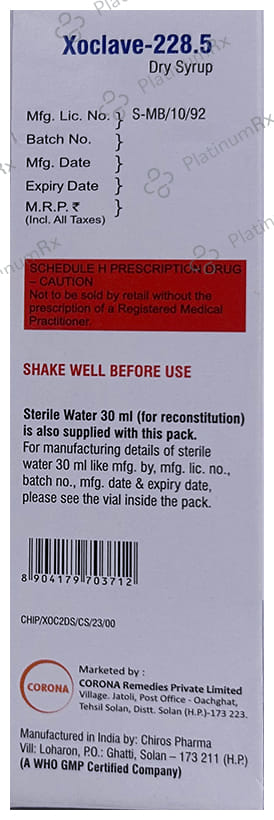 Xoclave Dry Syrup 30ml