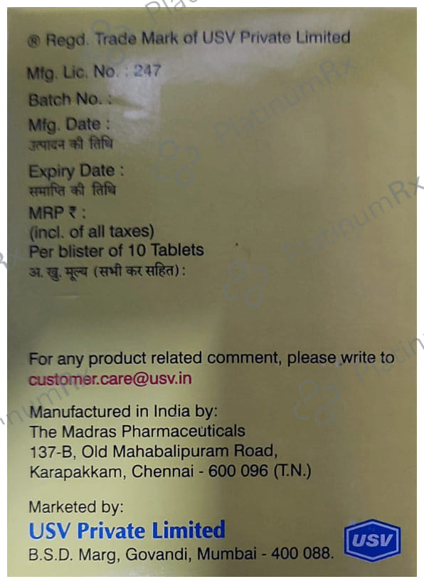Glycomet GP 0.5/1000mg Forte Tablet PR 10s