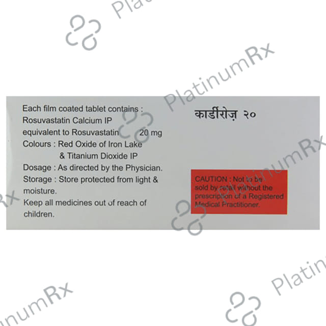 Cardirose 20mg Tablet 10s