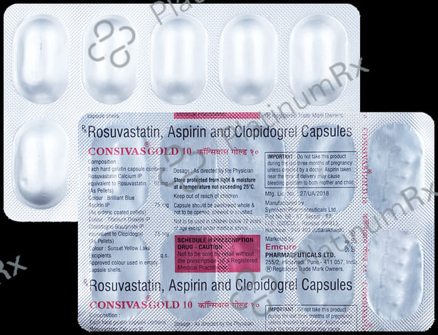 Consivas Gold 10/75/75mg Capsule 10s