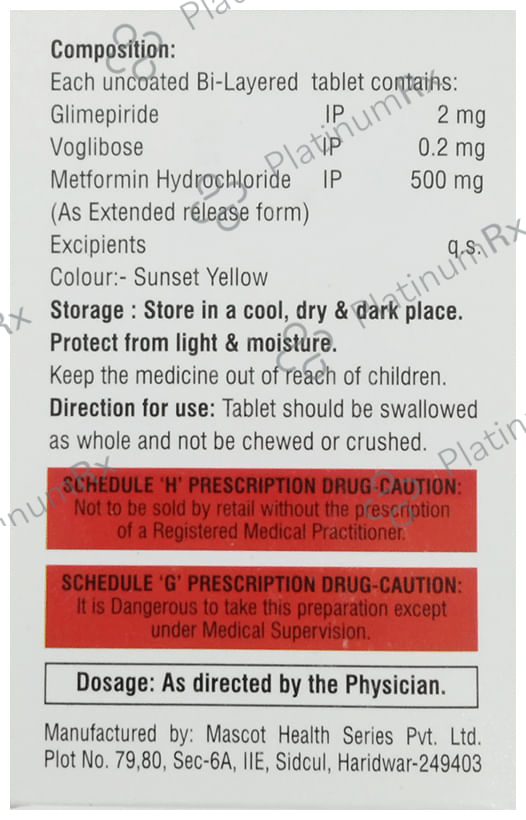 Glimezan V 2 Tablet ER