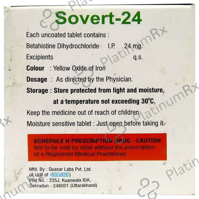 Sovert 24 Tablet