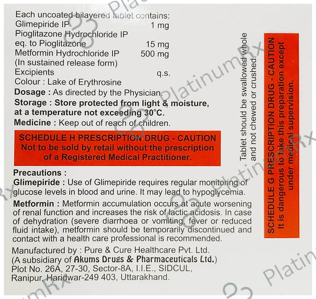 Switglim MP 1/15/500mg Tablet 15s