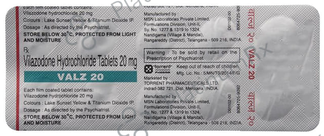 Valz 20mg Tablet 10s