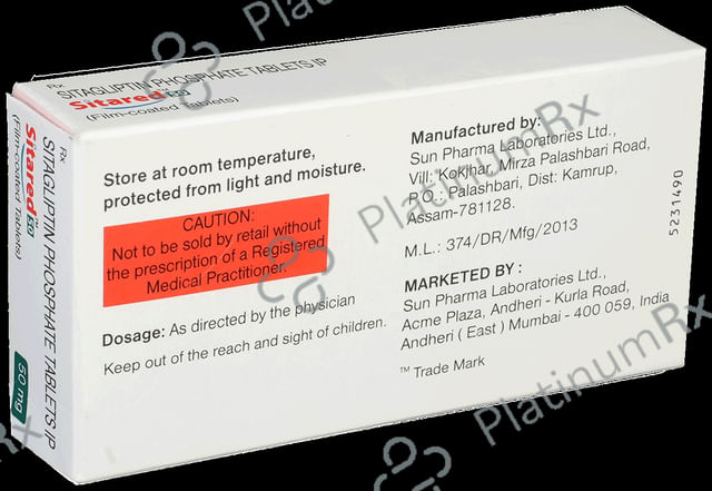 Sitared 50mg Tablet 7s