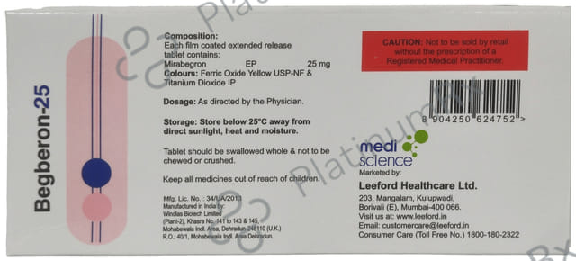 Begberon 25mg Tablet 10s
