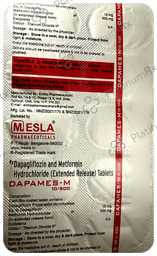 Dapames-M 10/500 Tablet ER