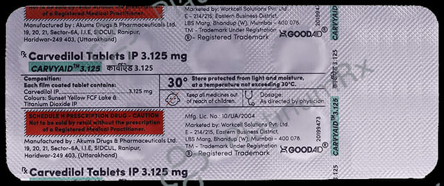 Carvyaid 3.125 Tablet