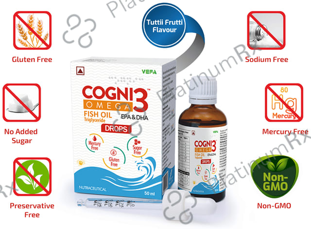 Cogni 3 Omega Fish Oil Drops 50ml