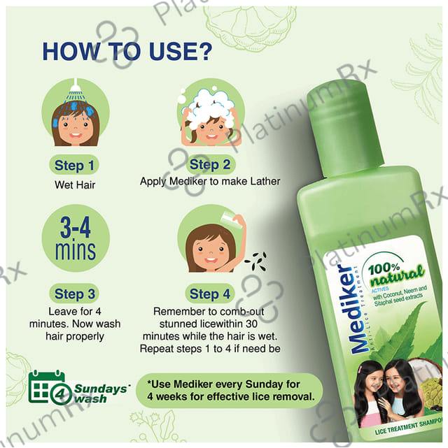 Mediker Anti-Lice Treatment Shampoo