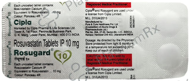 Rosugard 10mg Tablet 10s