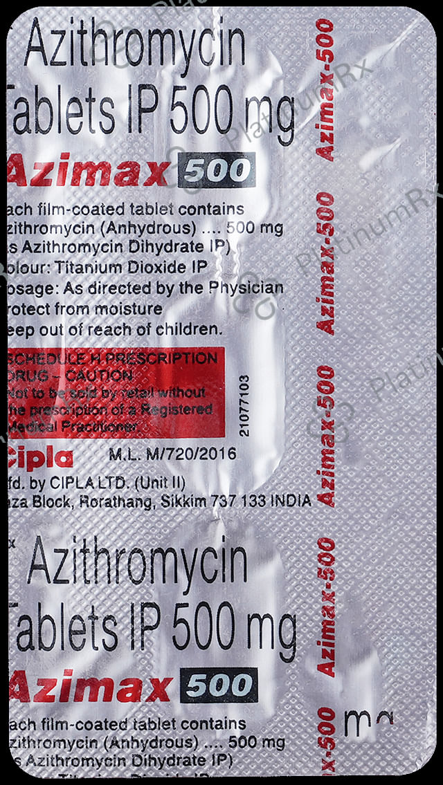 Azimax 500 Tablet 3 Tablet