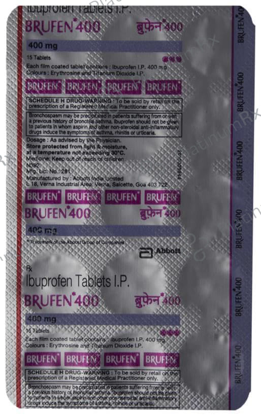 Brufen 400mg Tablet 15s