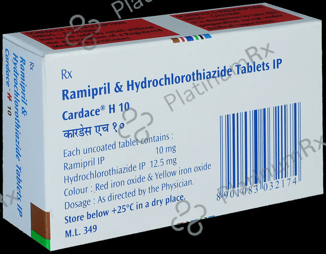 Cardace H 12.5/10mg Tablet 15s