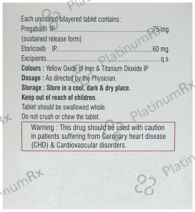 Coxitor-PG 60/75 Tablet SR