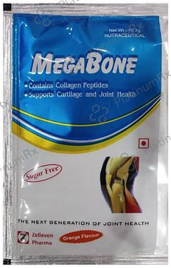 Megabone 10/500mg Flavour Orange Granules 10.7gm