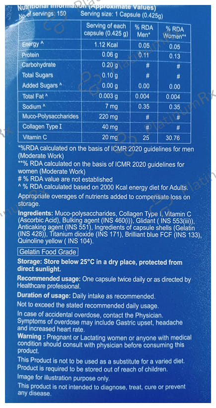 T Heal Muco Polysaccharide Capsule 15s