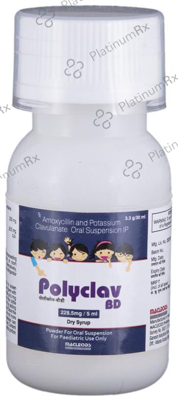 Polyclav BD 228.5mg Dry Syrup 30ml