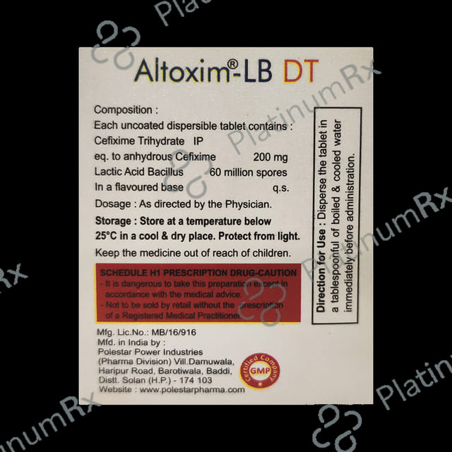 Altoxim LB 200mg LB DT Tablet 10s