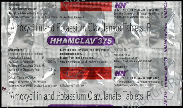 Hhamclav 250/125mg Tablet 10s