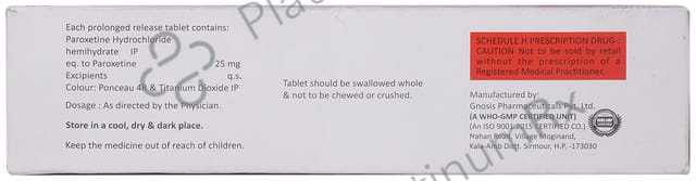 Paxi 25mg Tablet CR 10s