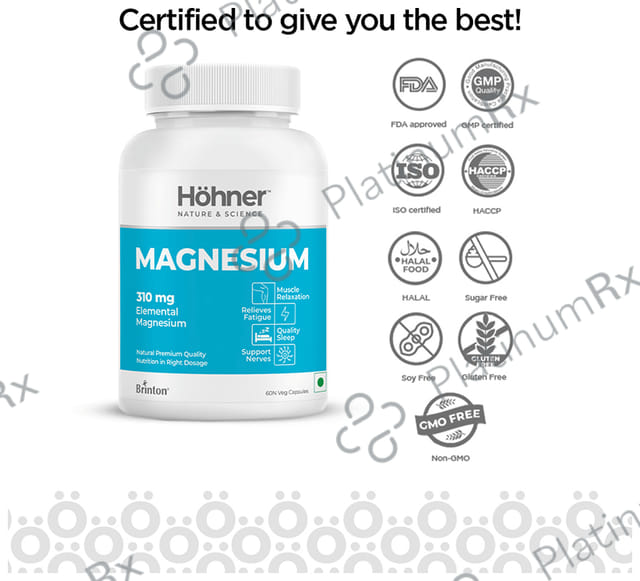 Hohner Magnesium 310mg Veg Capsule