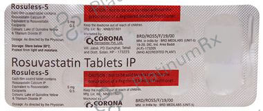 Rosuless 5mg Tablet 10s