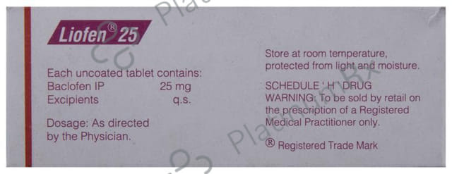 Liofen 25mg Tablet 10s