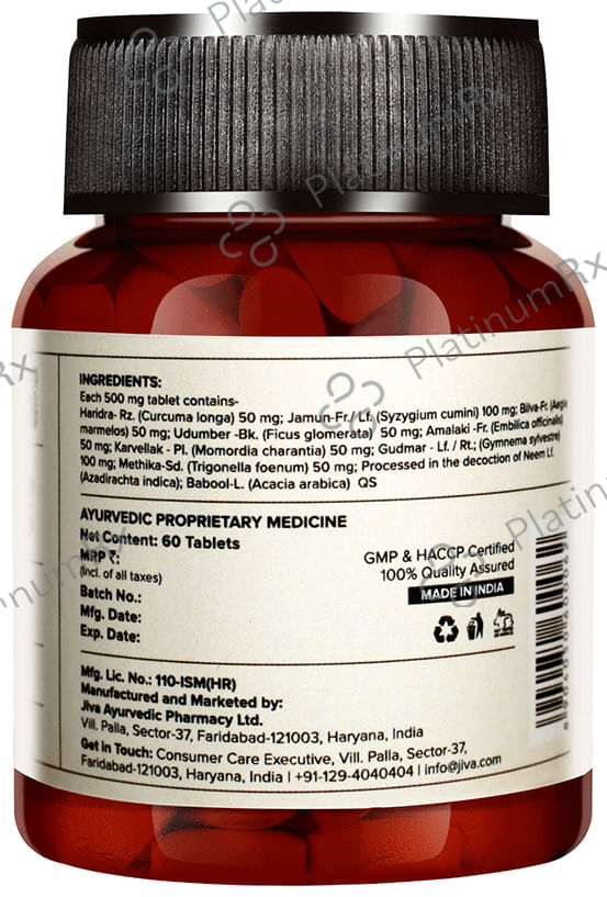 Jiva Diatrin Tablet - Supports Healthy Blood Sugar Levels 60 tablets