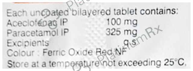 Zynac P 100/325mg Tablet 10s