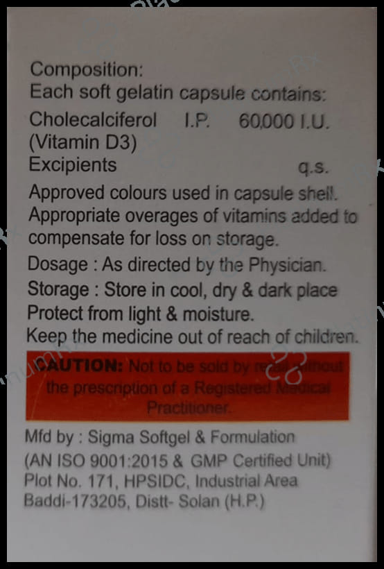 Lenocal-D3 60K Softgel Capsule