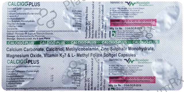 Calcigo Plus Softgel Capsule 10s