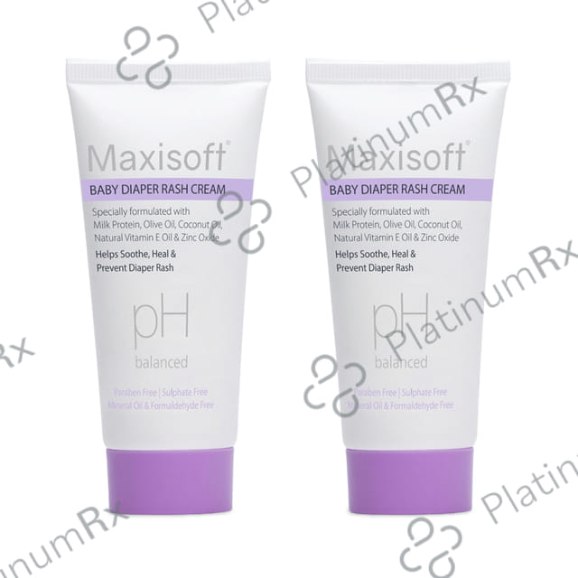 Maxisoft Baby Diaper rash Cream (50gm Each) 2 Tubes