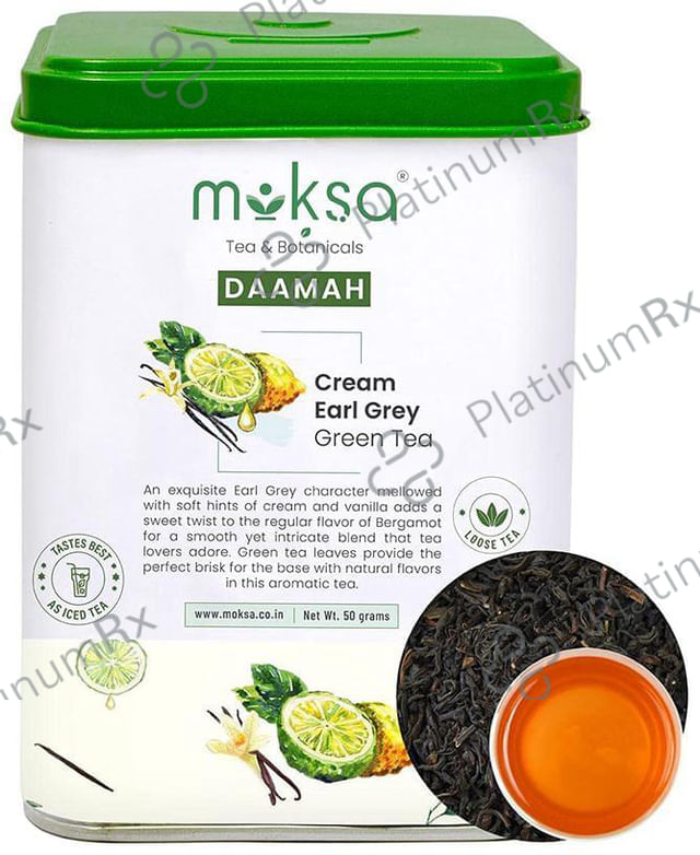 Moksa Daamah Cream Earl Grey Green Tea Leaves