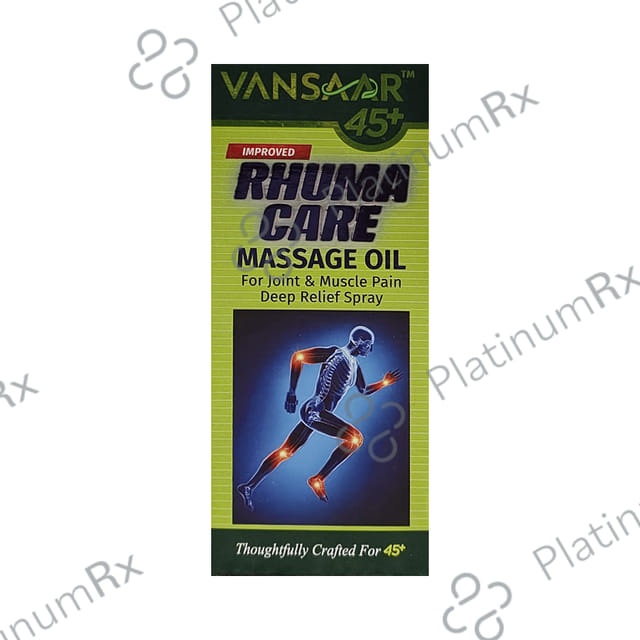 Vansaar Rhuma Care Massage Oil for Long Lasting Pain Relief-100% Ayurvedic-