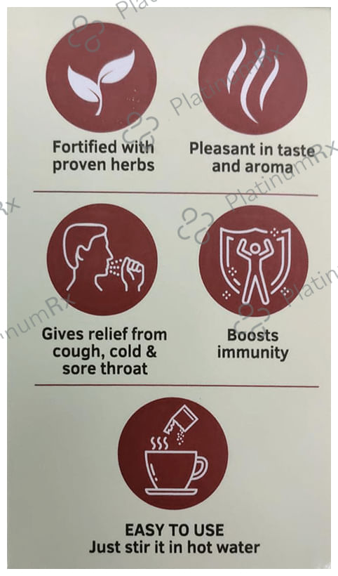 Kofol Ayurvedic Sip Instant Kadha Sachet For Cold,Cough & Sore Throat (3gm Each) Sugar Free