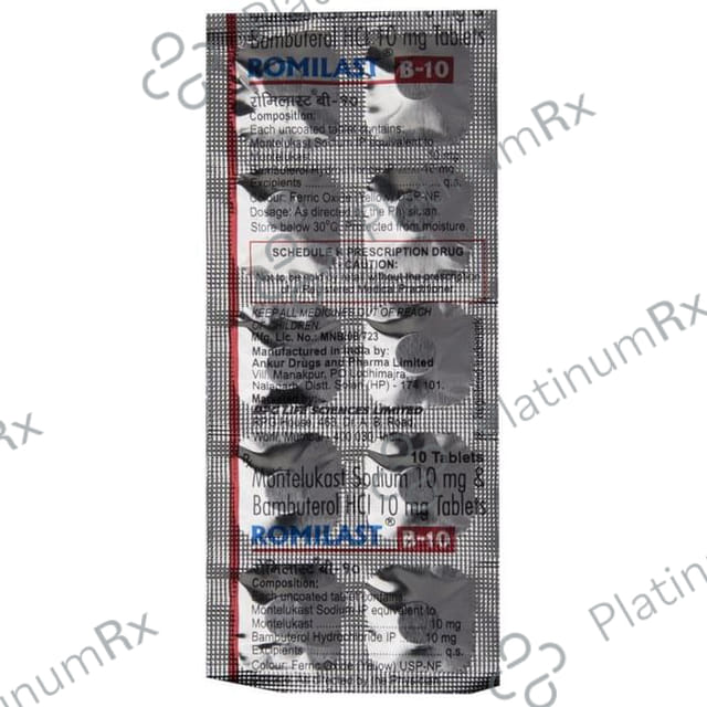 Romilast B 10/10mg Tablet 10s