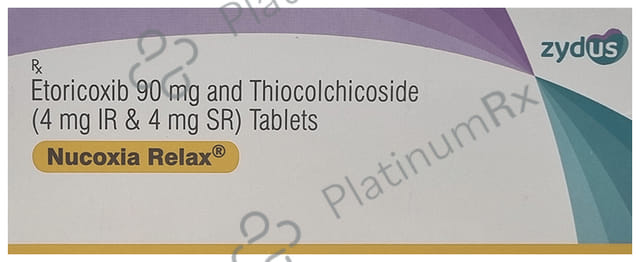 Nucoxia Relax 90/8mg Tablet 10s